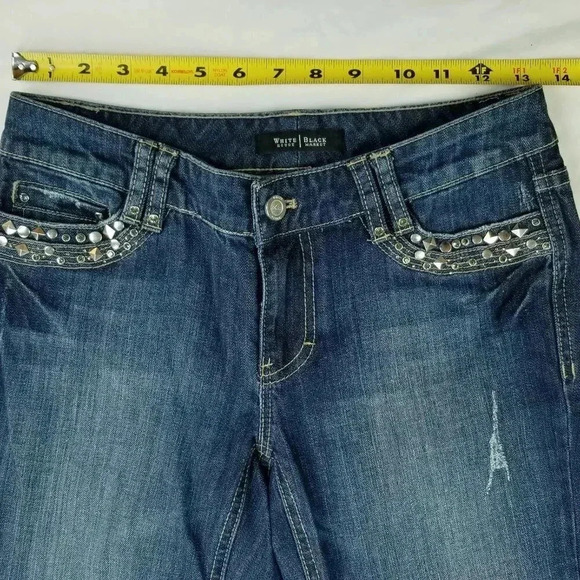 White House Black Market Size 00R Blanc Boot Leg - Picture 2 of 10